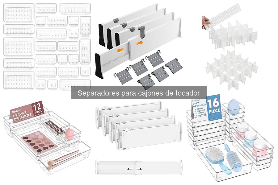 Reseñas de usuarios sobre separadores para cajones de tocador
