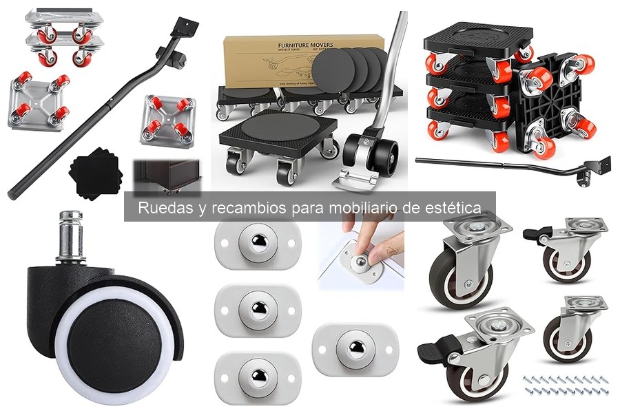 Ruedas y Recambios para Mobiliario de Estética: Funciones y Tipos