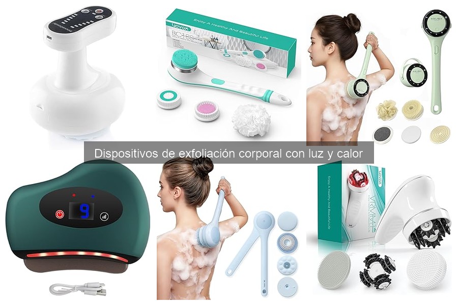 ** Seguridad de dispositivos de exfoliación corporal con luz y calor