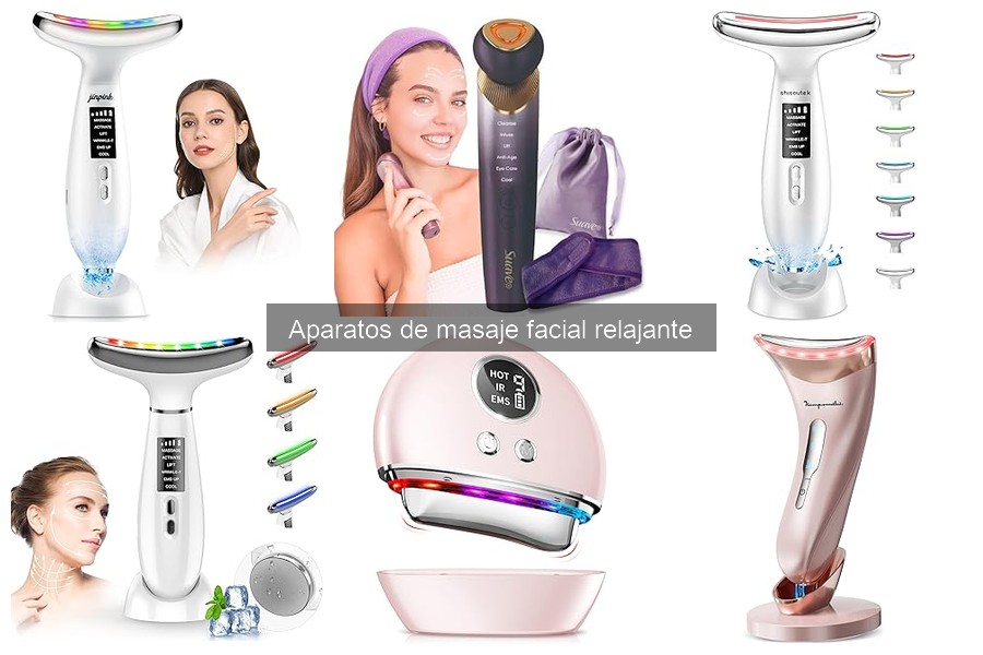 Tipos de aparatos de masaje facial y sus características