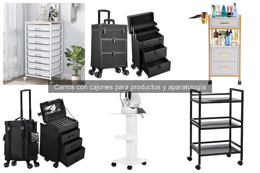 Tipos de carros con cajones para estética: guías y características