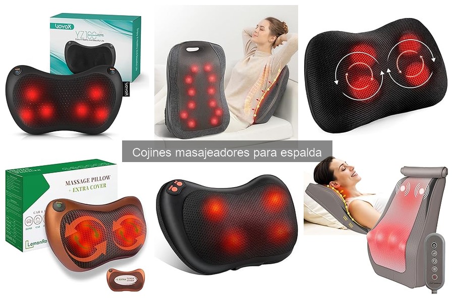 Tipos de cojines masajeadores para espalda: guía completa