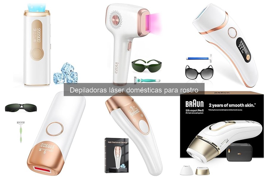 Tipos de depiladoras láser para rostro: guía y usos