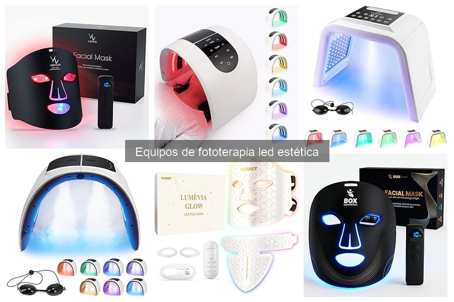 Tipos de dispositivos de fototerapia LED para estética
