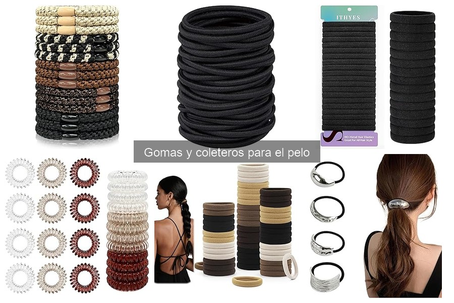 Tipos de gomas y coleteros para el pelo: Guía completa