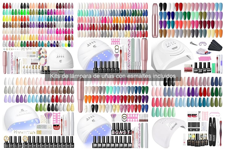 Tipos de kits de lámpara de uñas con esmaltes para cada usuario