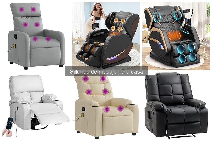 Tipos de masajes que ofrecen los sillones de masaje para casa