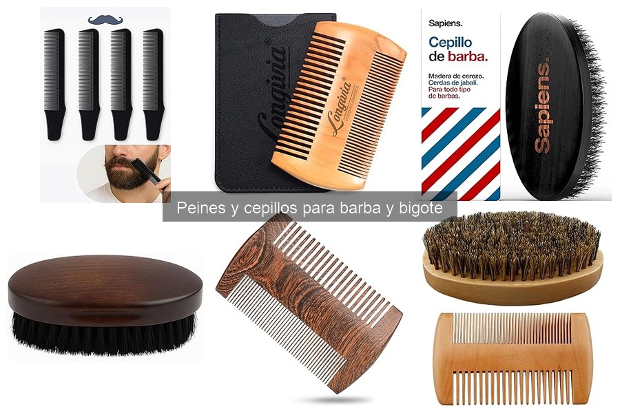 Tipos de peines y cepillos para barba y bigote: guía completa
