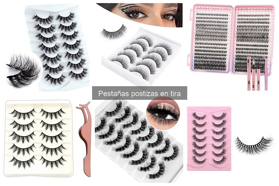 Tipos de pestañas postizas en tira: guía y características