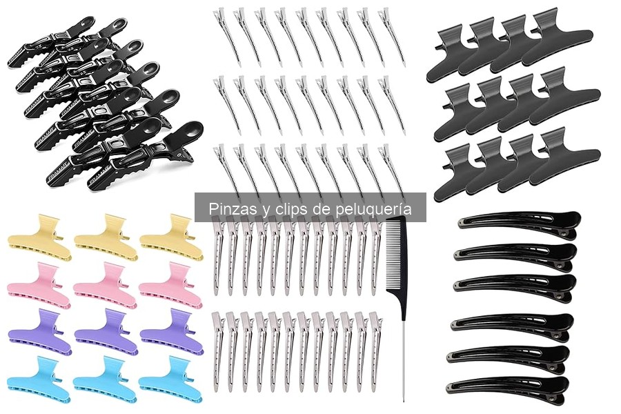Tipos de pinzas y clips de peluquería: características y usos