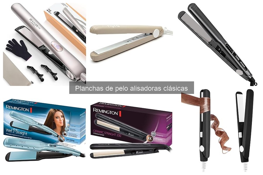 Tipos de planchas de pelo alisadoras y sus características