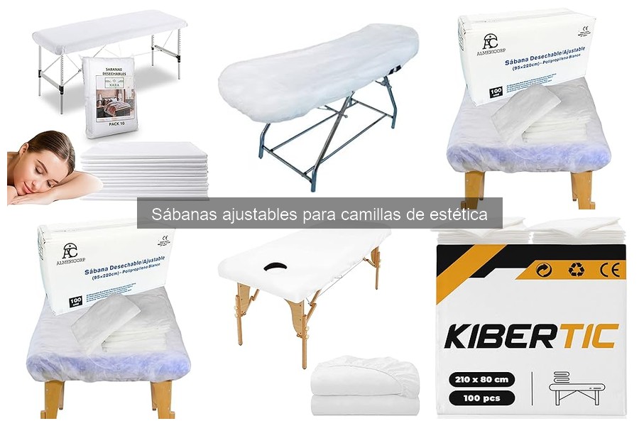 Tipos de sábanas ajustables para camillas de estética
