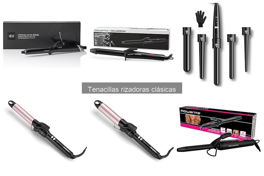 Tipos de tenacillas rizadoras clásicas y sus diferencias