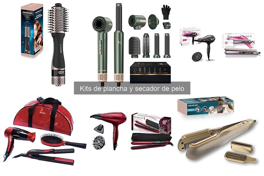 Uso de productos adicionales con kits de plancha y secador
