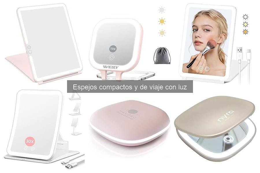 Ventajas de los Espejos Compactos: LED vs Otras Luces